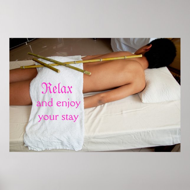 Bamboo Massage Poster (Framsidan)