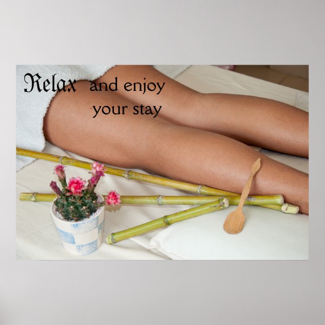 Bamboo Massage Verktyg Beside Ben Poster (Framsidan)