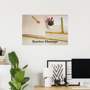 Bamboo Massage Verktyg Poster