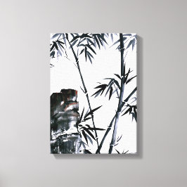 Bamboo med Stone Canvastryck