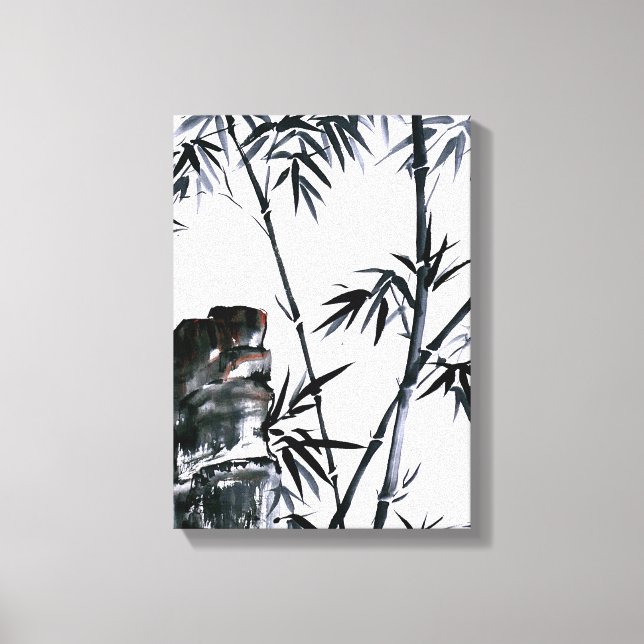 Bamboo med Stone Canvastryck (Framsida)