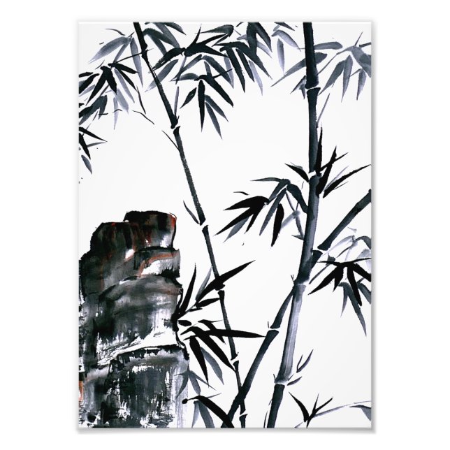 Bamboo med Stone Fototryck (Framsidan)