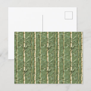 Bamboo Mönster Vykort