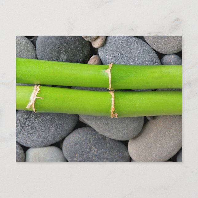 Bamboo och pebble vykort (Framsida)