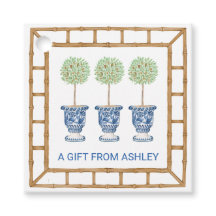 Bamboo & Olive Topiary Vapensköld | Monogram