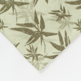 Bamboo på Beige Sheers - sömlös yta mönster. Fleecefilt