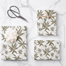 Bamboo på vitbladen - sömlös yta mönster.