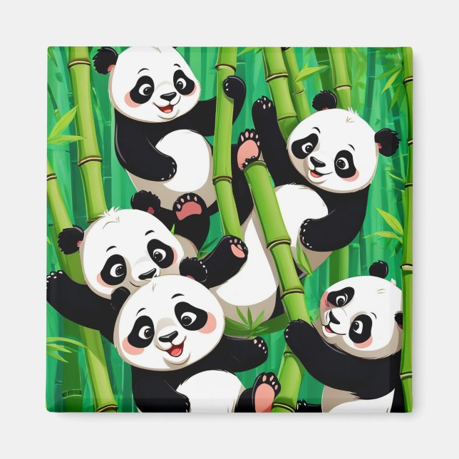 Bamboo Panda Magnet (Framsidan)