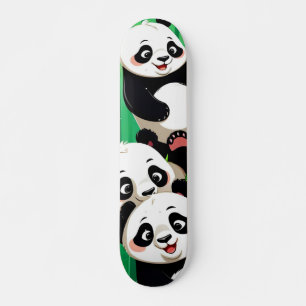 Bamboo Panda Mini Skateboard Bräda 18,5 Cm