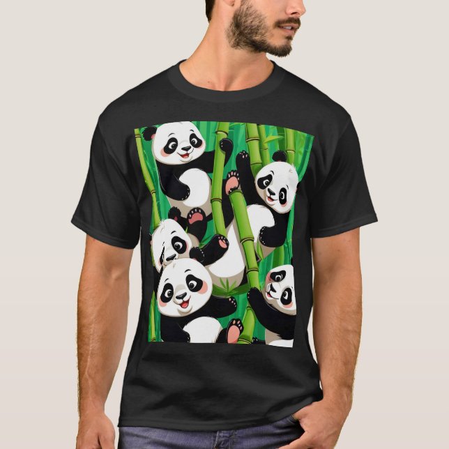 Bamboo Panda T Shirt (Framsida)