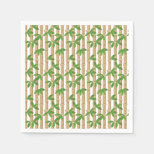 Bamboo Papper Napkins Cocktail Napkin Pappersservett (Framsidan)