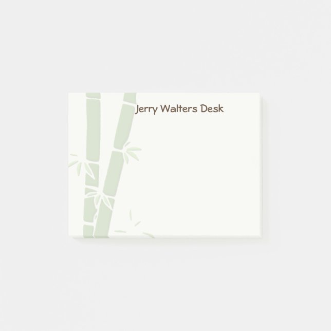 Bamboo Personlig Post it Note Pad Post-it Block (Framsida)