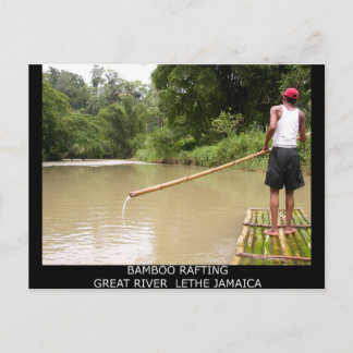 Bamboo Raiting Underbar River Lethe Jamaica Vykort