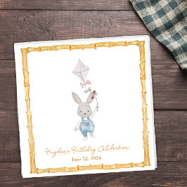 Bamboo Ram Bunny Personlig Napkin Pappersservett