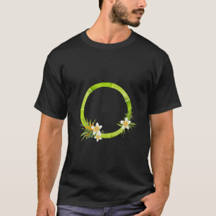 Bamboo Ram med Löv och exotiska blommor T Shirt