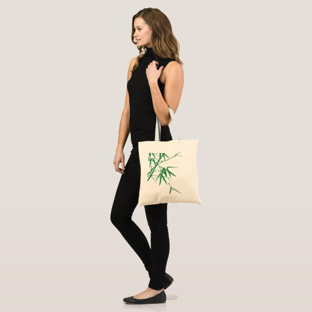 Bamboo screen-printed eco-friendly shopping bags tygkasse (Fram (modell))