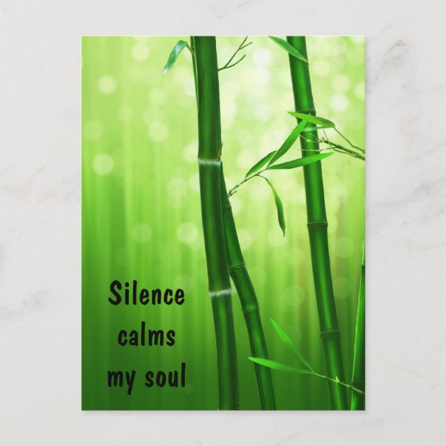 Bamboo - Silence Lugns My Soul Vykort (Framsida)