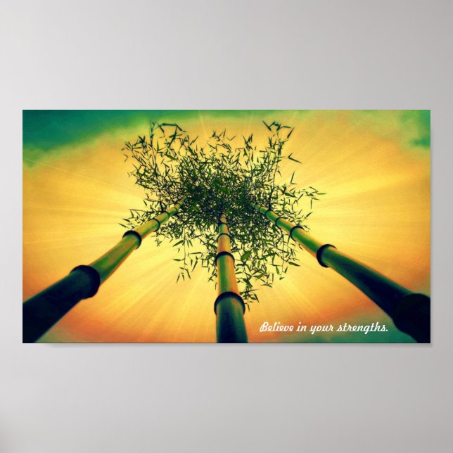 bamboo sk s.jpg. Som bambu, ställ hög, b.. Poster (Framsidan)