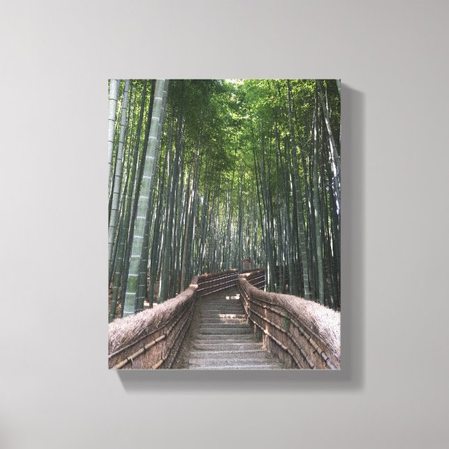 Bamboo-skogen Canvas Kyoto Japan (Framsida)