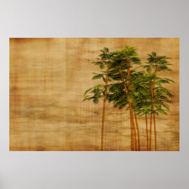 Bamboo-stationär i tapet poster (Framsidan)
