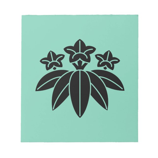 Bamboo-stil gentian anteckningsblock (Framsida)