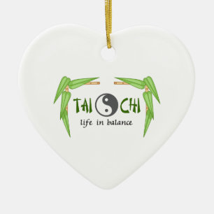 BAMBOO TAI CHI JULGRANSPRYDNAD KERAMIK