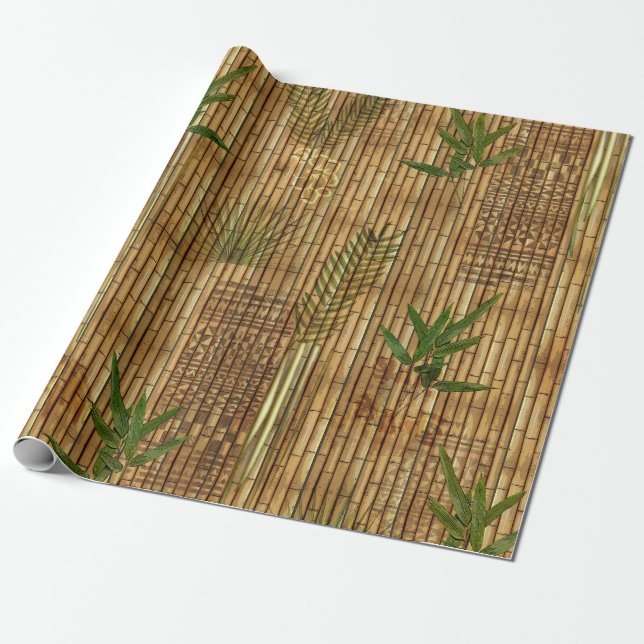 Bamboo Tapa Presentpapper (Utrullad)