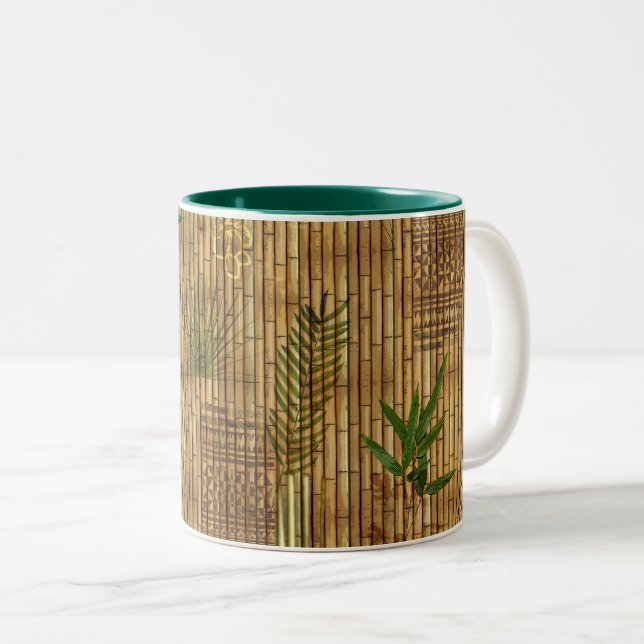 Bamboo Tapa Trasa Två-Tonad Mugg (Framsida höger)