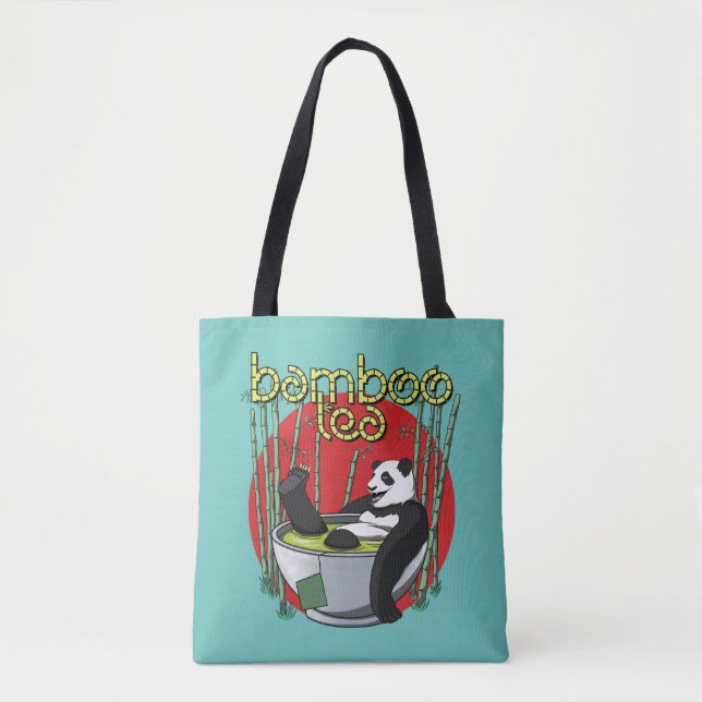 Bamboo Tea Drinker Panda Tygkasse (Framsida)