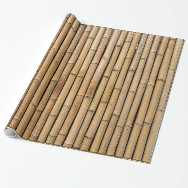 Bamboo Texturerad omslagning Papper Presentpapper (Utrullad)