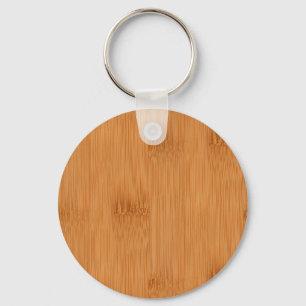 Bamboo Toast Wood Grain-utseende Nyckelring