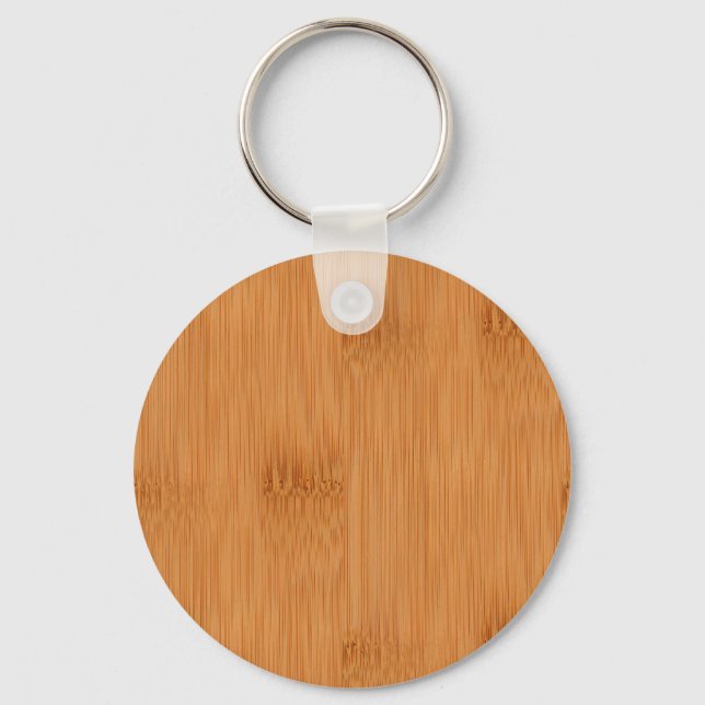 Bamboo Toast Wood Grain-utseende Nyckelring (Framsida)