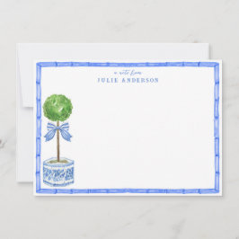 Bamboo Topiary Garden | Chinoiserie Anteckningskort