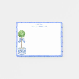 Bamboo Topiary Garden Chinoiserie Post-it Block