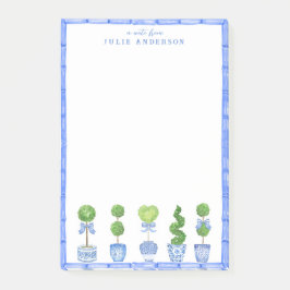 Bamboo Topiary Garden | Chinoiserie Post-it Notes Block