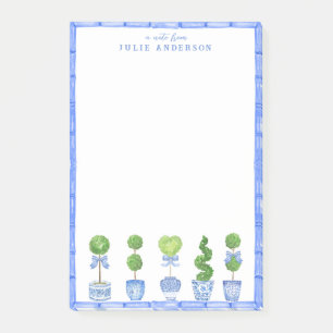 Bamboo Topiary Garden Chinoiserie Post-it Notes Block