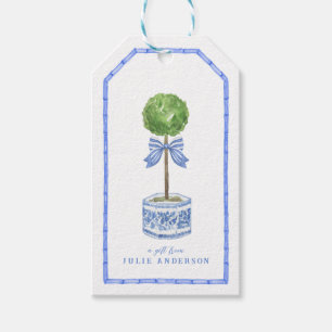 Bamboo Topiary Garden Chinoiserie Presentetikett
