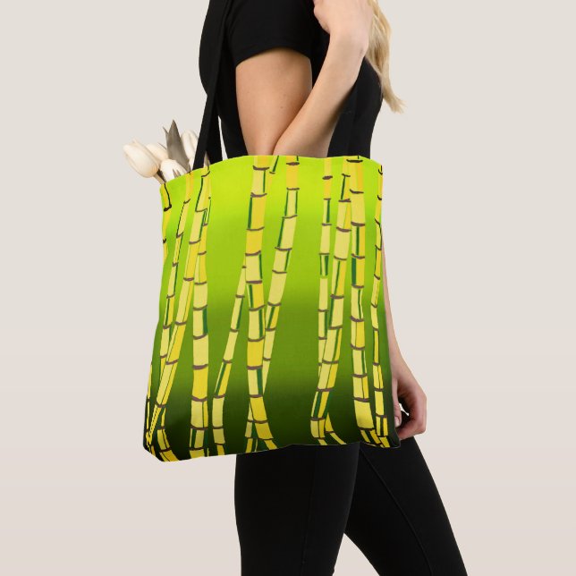 Bamboo Tote Bag Tygkasse (Närbild)