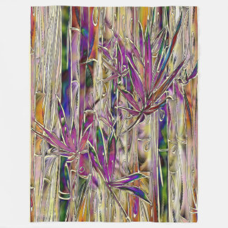 Bamboo Träd Digital Painting Original Art Blanket Fleecefilt