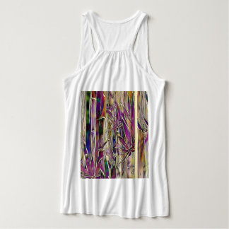 Bamboo Träd Digital Painting Original Art Tshirt Linne Med Racerback