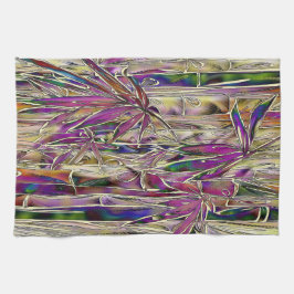 Bamboo Träd Digital Painting Original Towel Kökshandduk