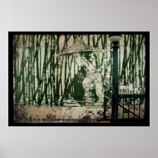Bamboo Tunnelbanan Geisha Poster
