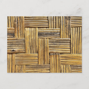 Bamboo weave struktur vykort