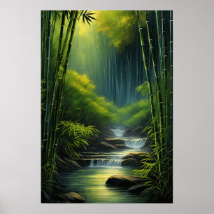 Bamboo Whispers, Small Cascades serenat Poster