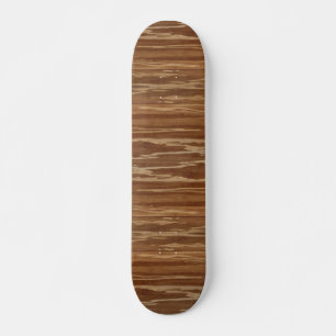 Bamboo Wood 01 Mini Skateboard Bräda 18,7 Cm