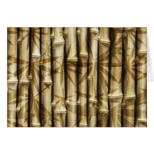Bamboo Wood Struktur Hälsningskort