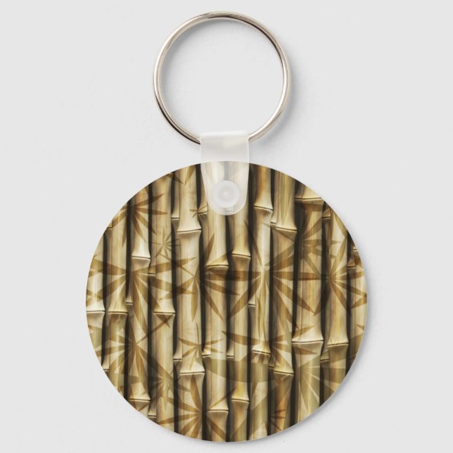 Bamboo Wood Struktur Nyckelring (Framsida)