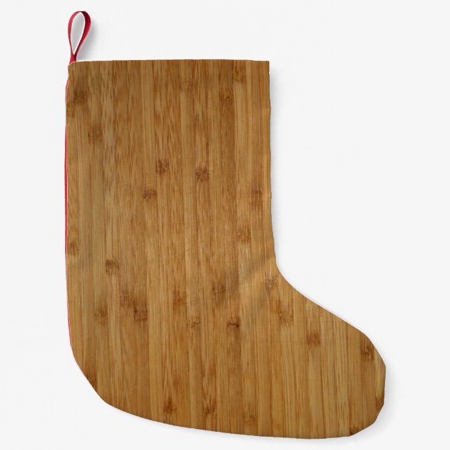 Bamboo Wood Struktur Titta Liten Julstrumpa (Framsidan)
