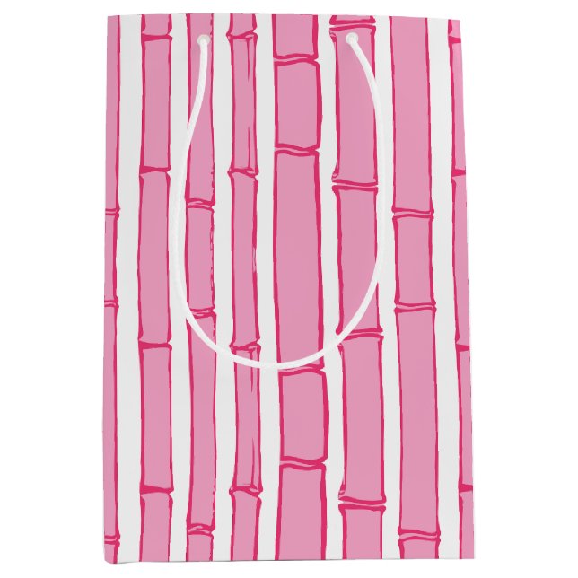 Bambooey Bambu-ränder i rosa (Framsidan)