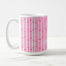 Bambooey Bambu-ränder i rosa Kaffemugg